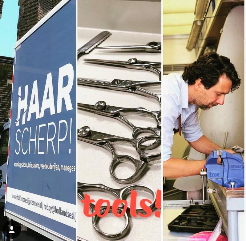 Mobiele kappersscharen slijperij Hollandse Slijpservice Haarscherp